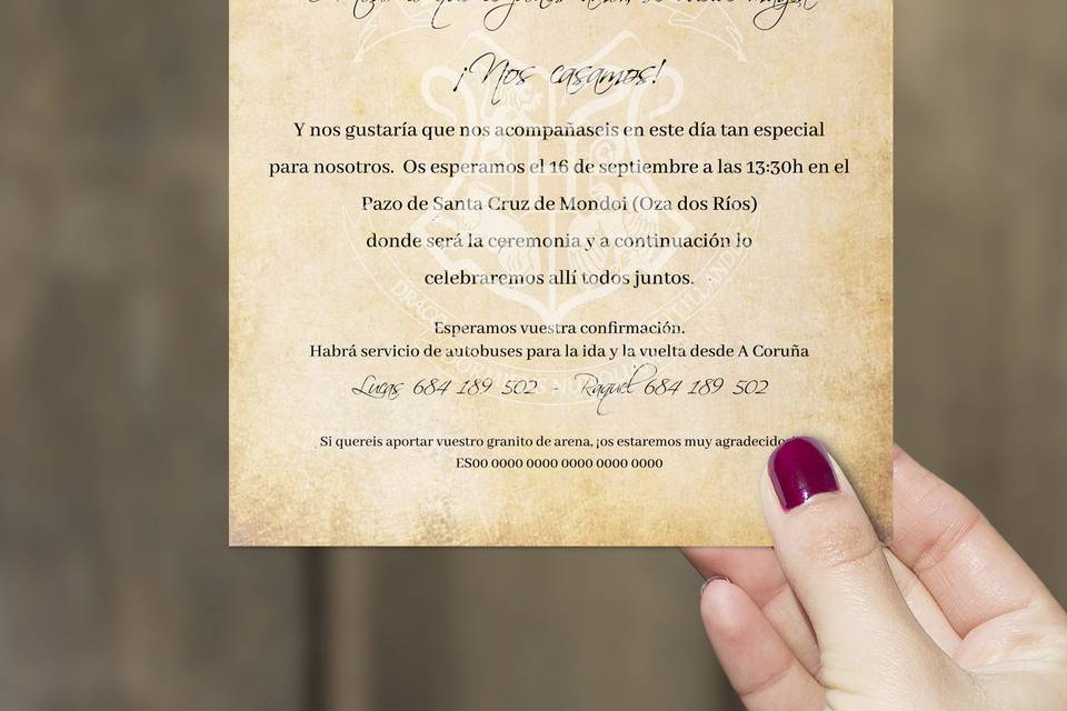 Invitación Harry Potter