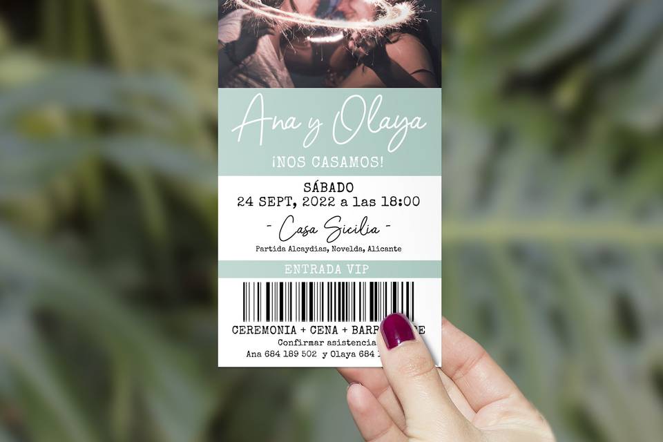 Invitación entrada