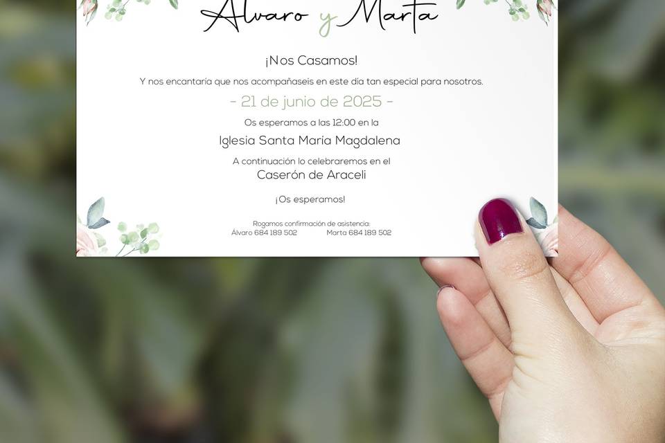 Invitación clásica