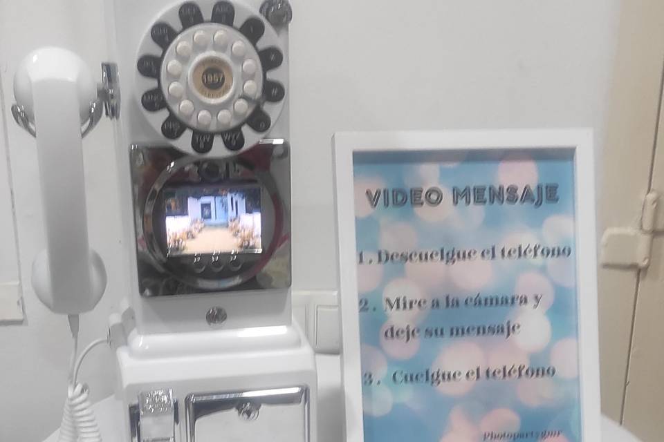 Cabina de vídeo mensaje
