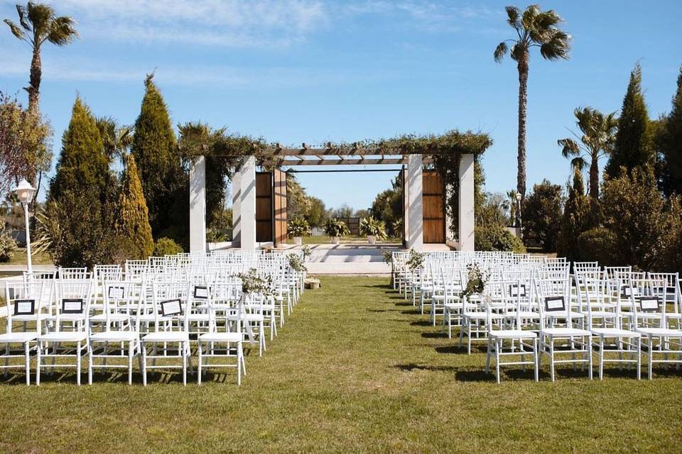 Ceremonia pérgola