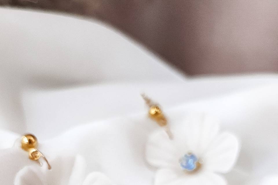 Pendientes de flores