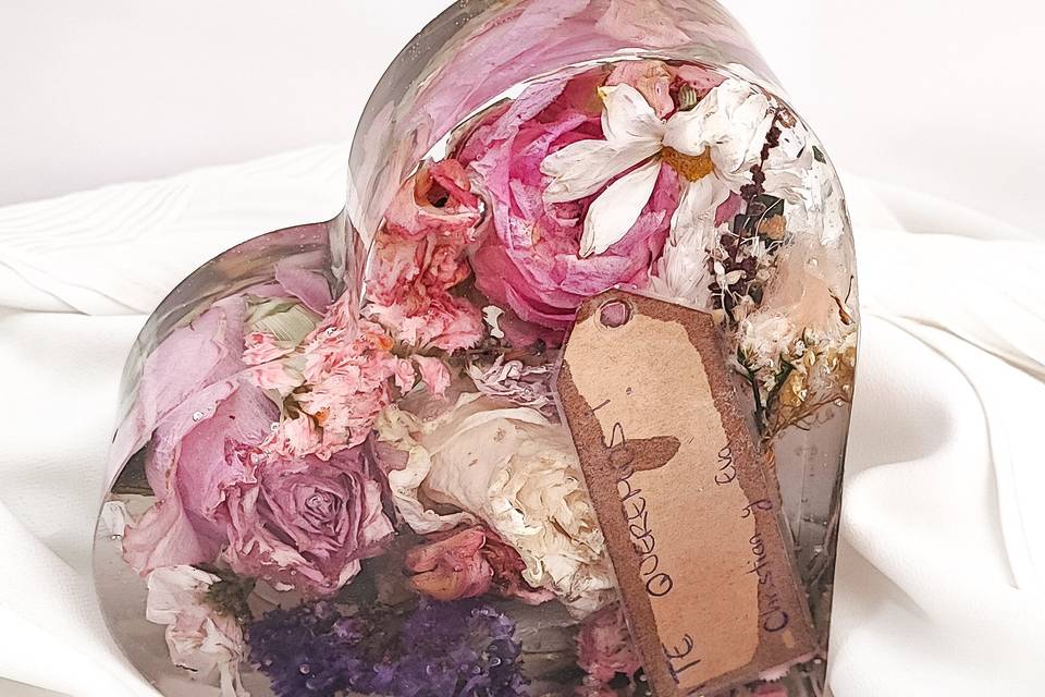 Ramo de novia en resina