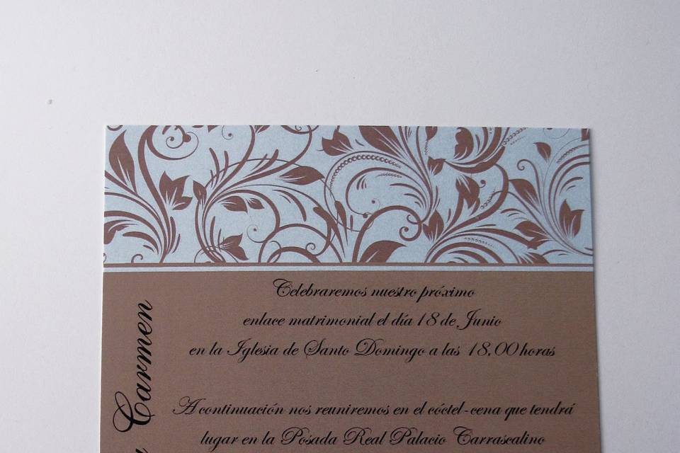 Invitación boda 13x18