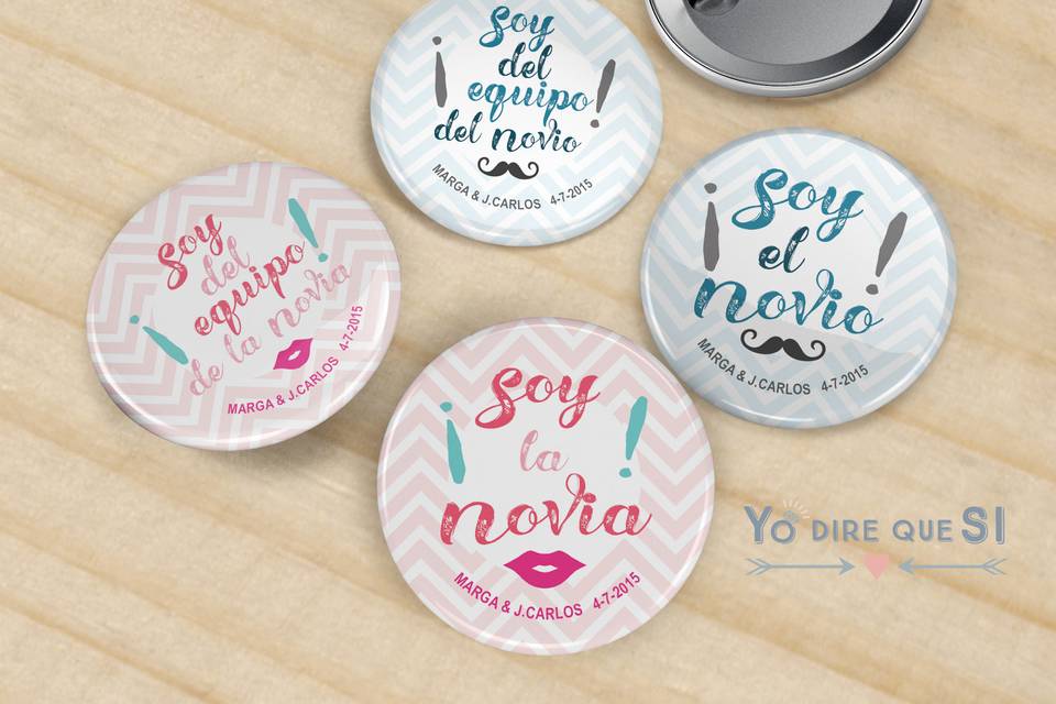 Chapas con nombre