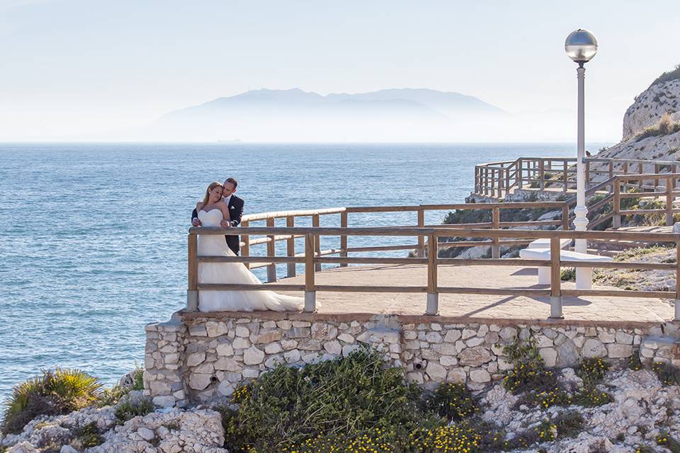 Los novios y el mar