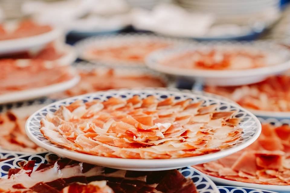 Platos de jamón