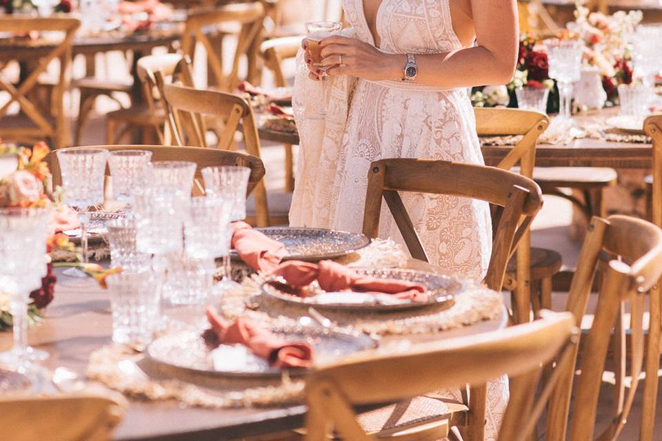 Banquete de boda en Ibiza