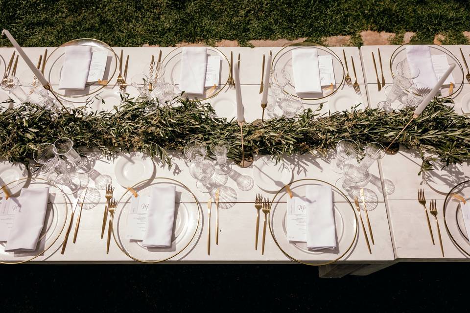 Banquete de boda en Ibiza