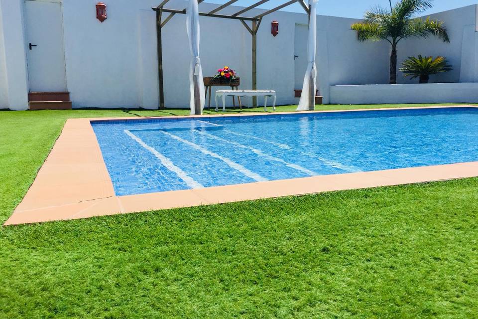 Ceremonia en la piscina