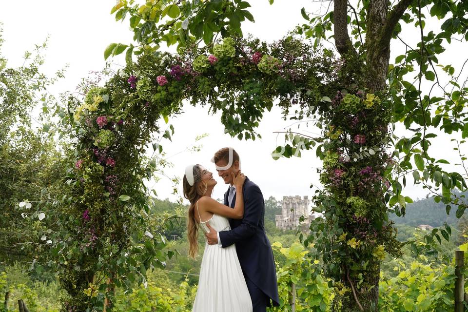 Arco de boda civil