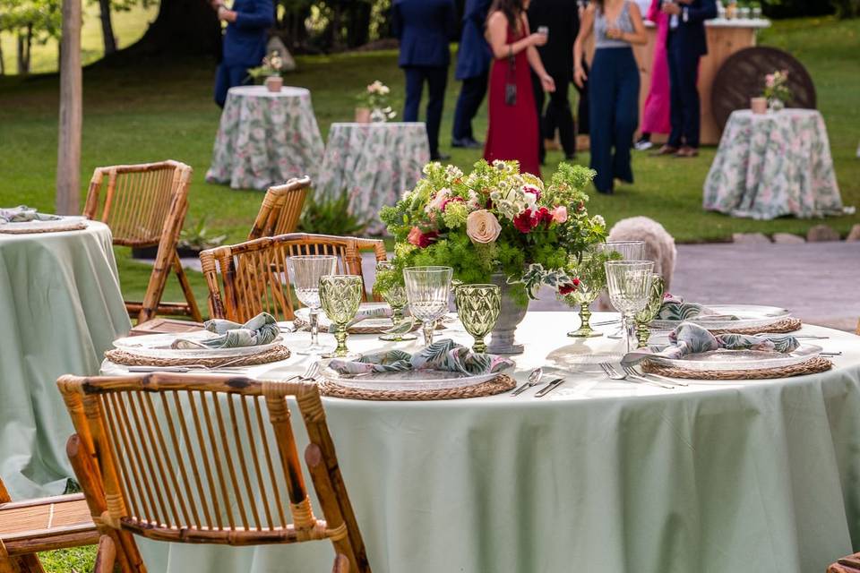 Decoración de mesa de boda