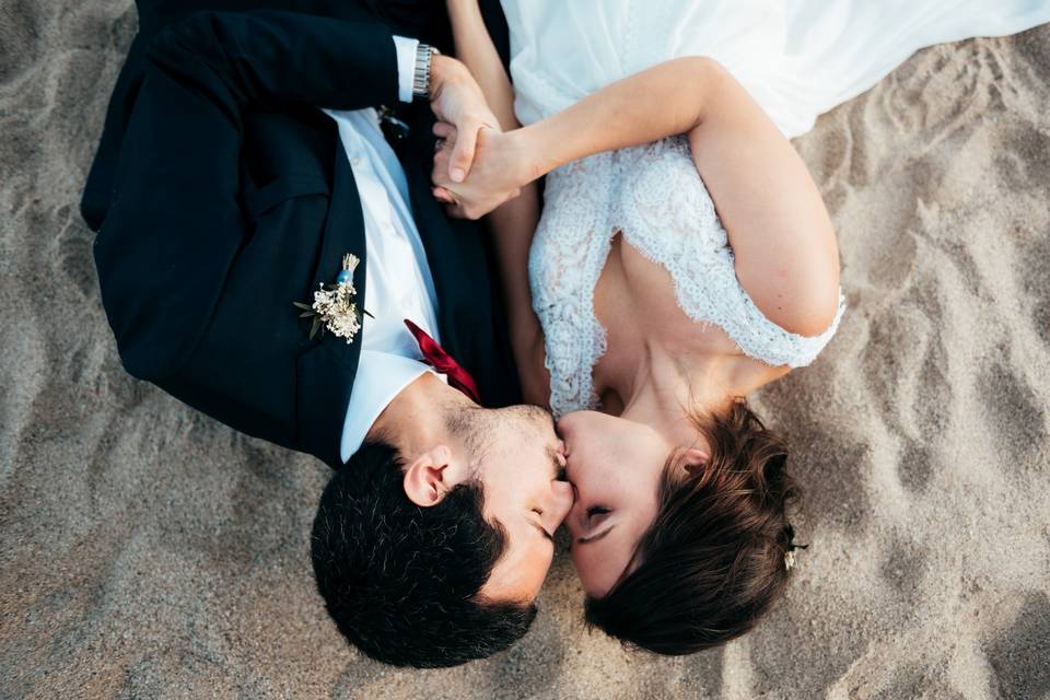 Postboda en la playa