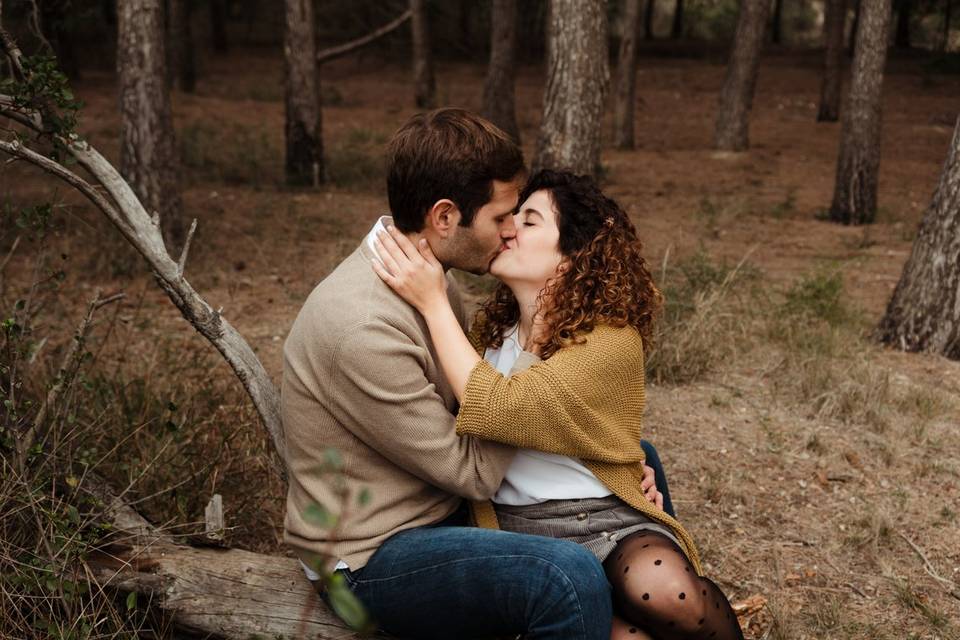 Sesión preboda en el bosque