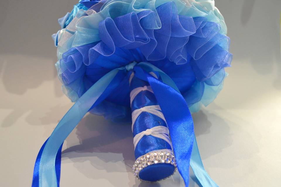 Bouquet tonos azules