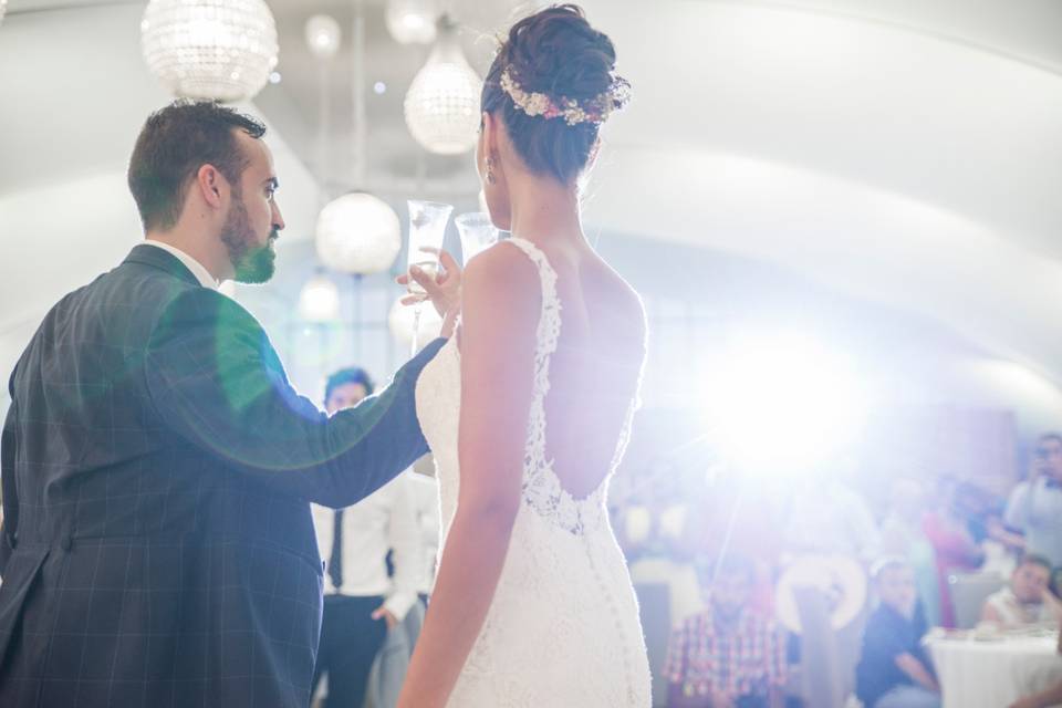 Boda Blanco y en corbata