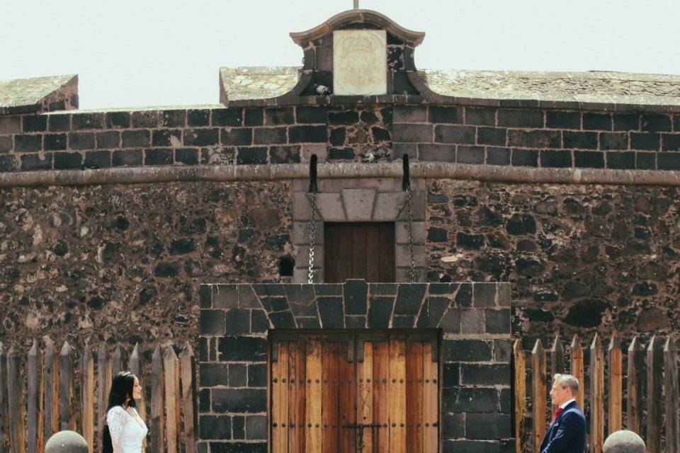 Novios en el castillo