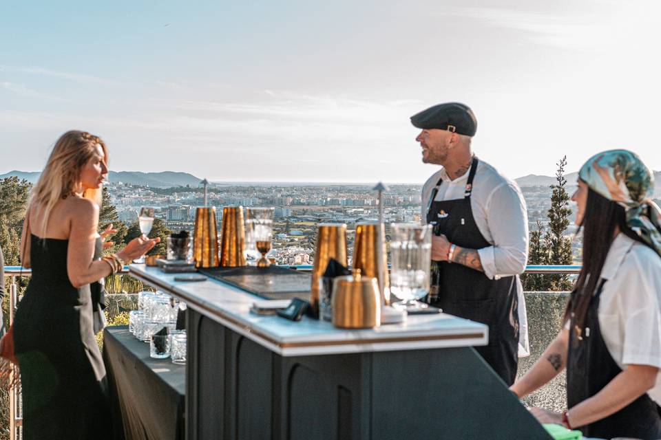 Bartending con vistas
