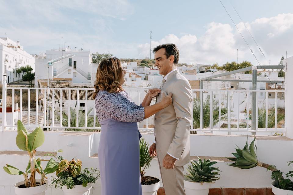 Preparativos del novio