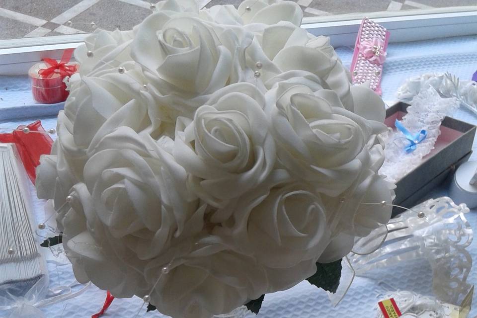 Bouquet con perlas