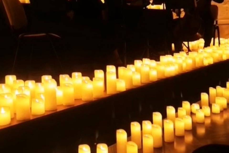 Cuarteto con velas
