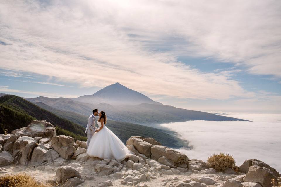 Postboda en El Teide