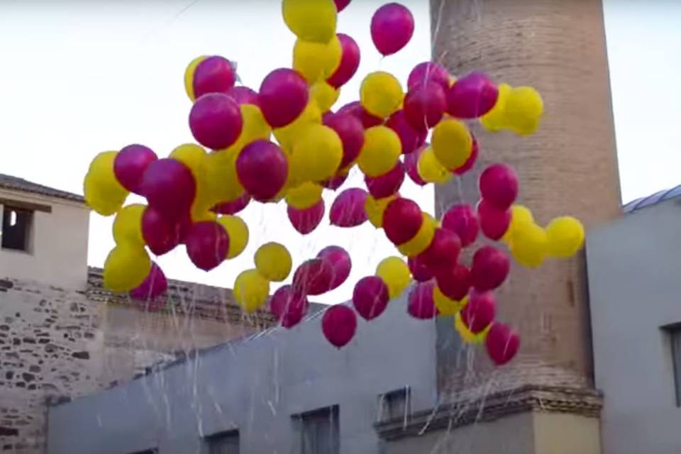 Columnas de globos