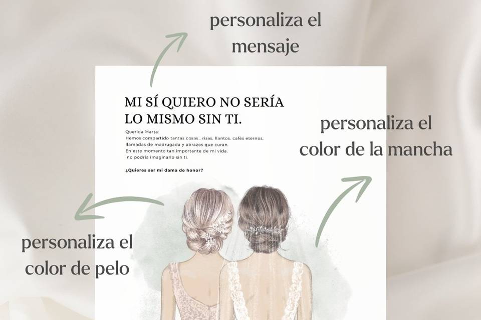 Regalo para dama de honor