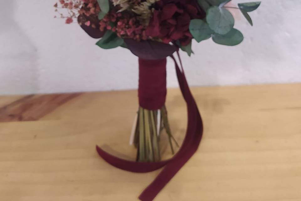 Ramo de novia preservado