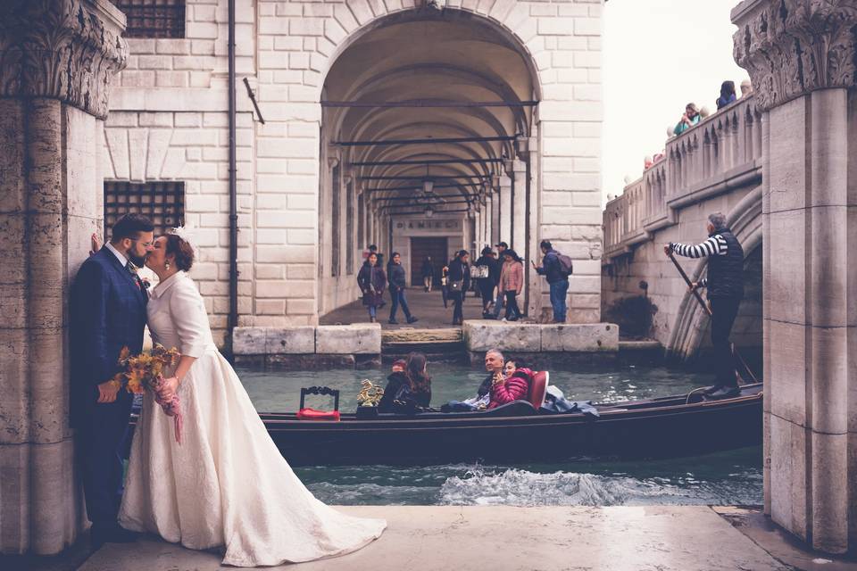 Postboda en Venecia