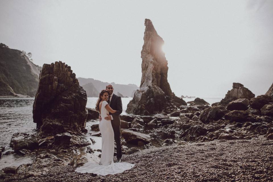 Postboda en la playa