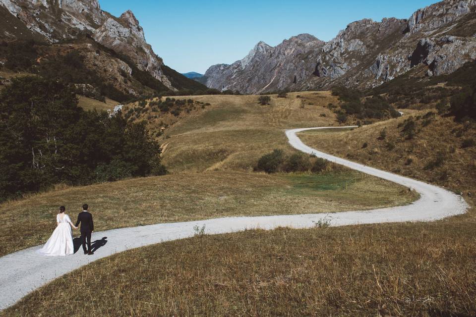 Postboda en la montaña