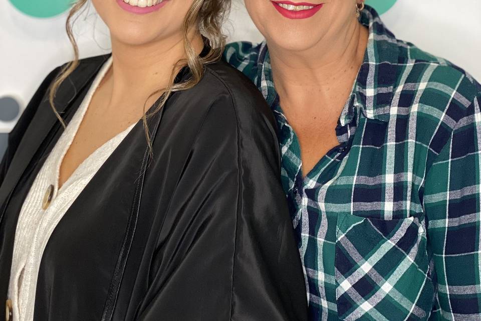 Maquillajes mamá y Alba