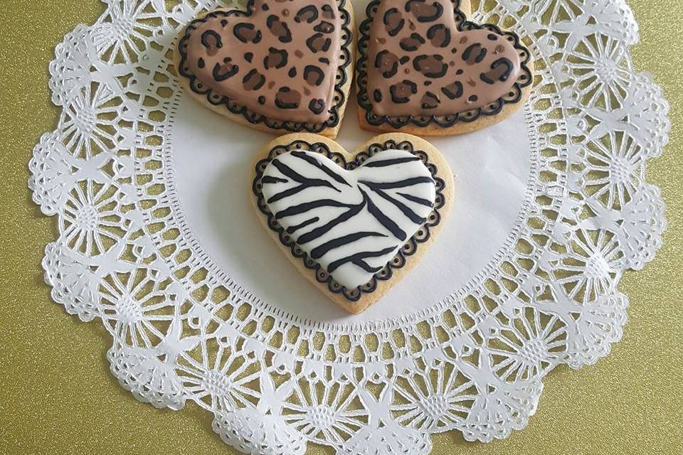 Corazones de galleta