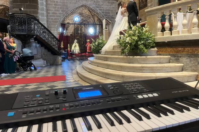 En la iglesia