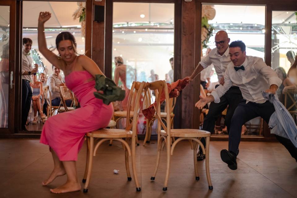 Iñaki y Shirley, fiesta