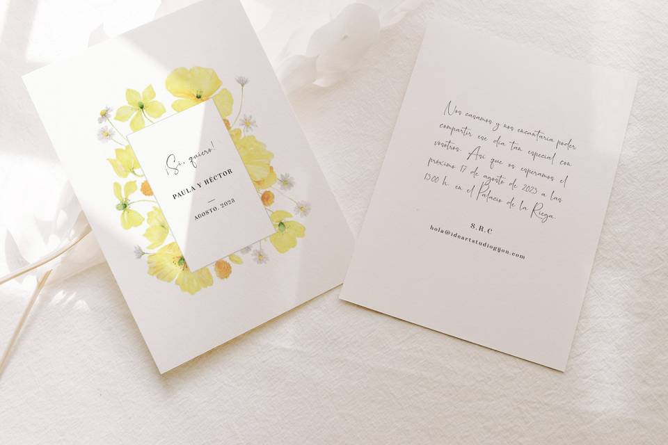 Invitación de Boda Alegría