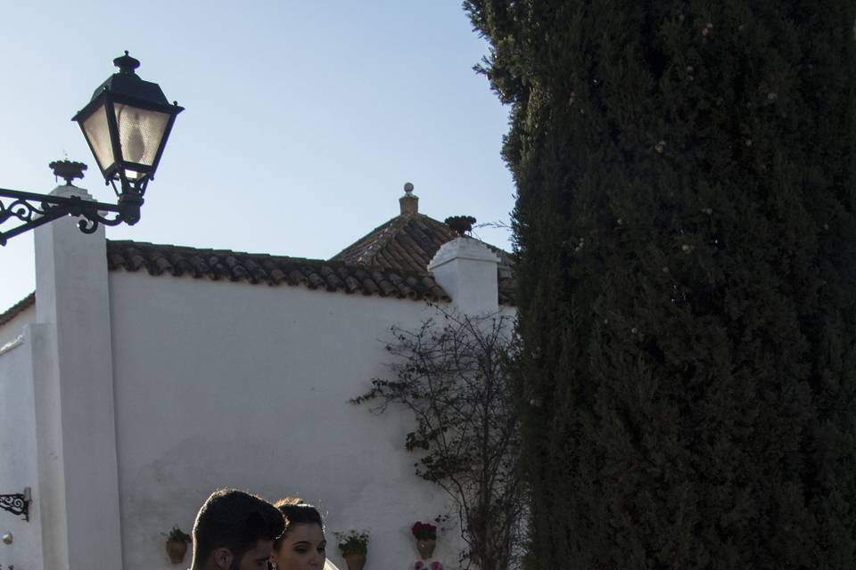 Novios tras la ceremonia