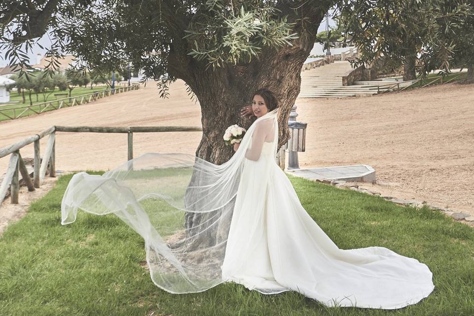 Novia tras la ceremonia