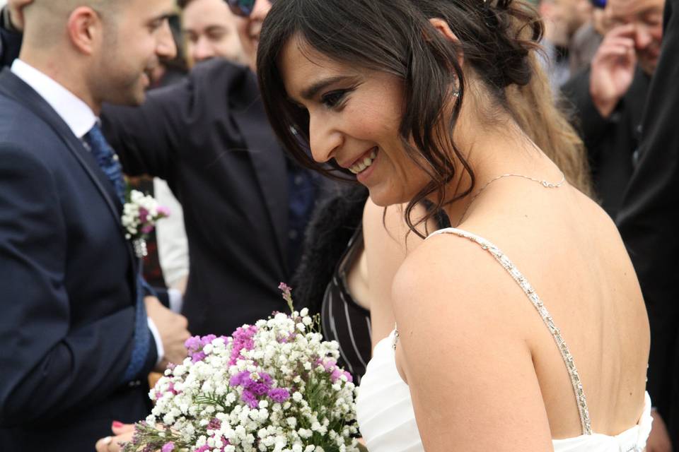 Maquillaje y peinado de novia