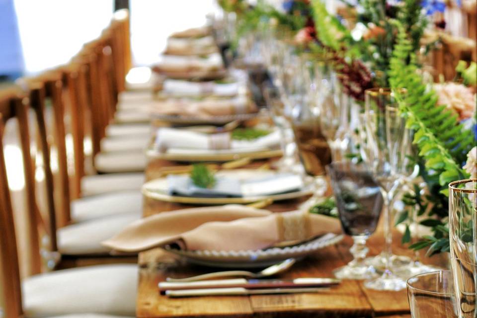 Mesa de boda de Lyseth y Nicolas