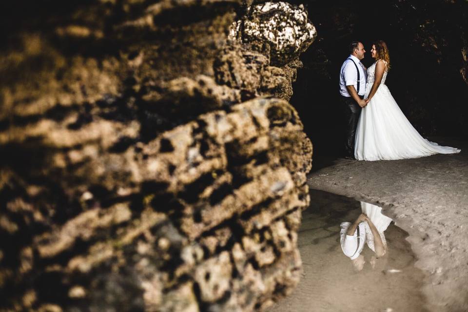 Postboda en la playa