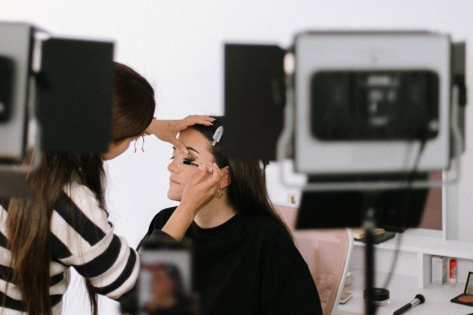 Proceso de maquillaje