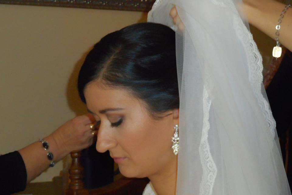 Maquillaje elegante para novia