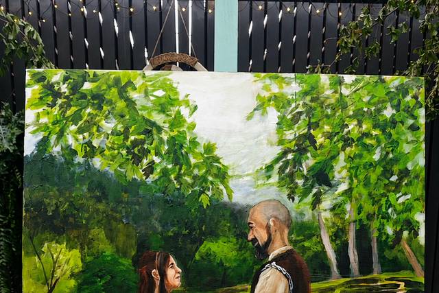 Retrato de los novios