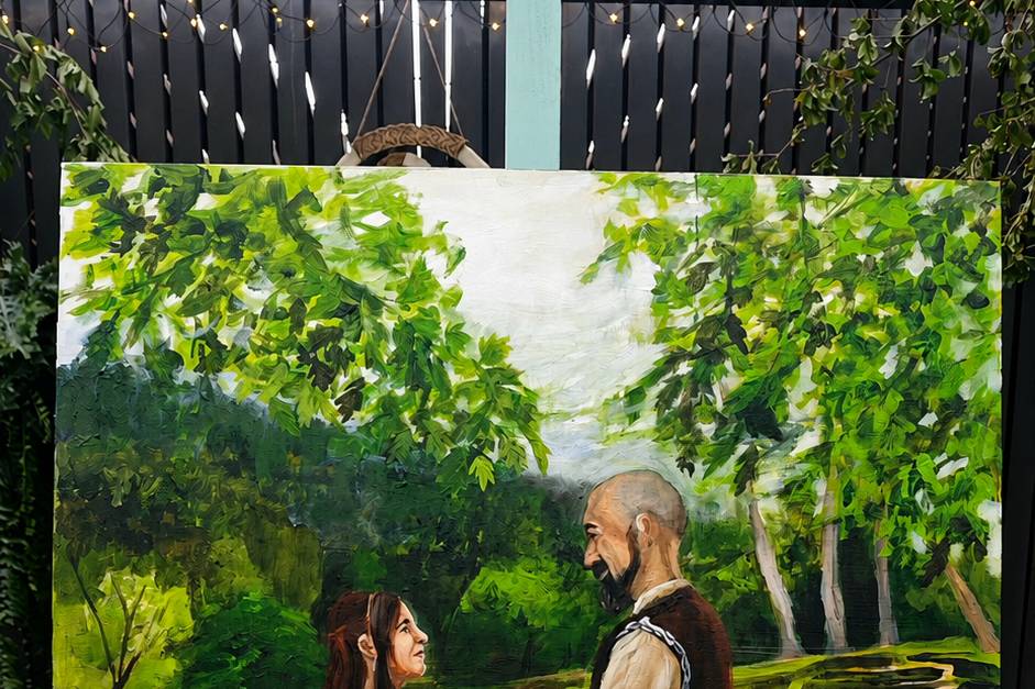 Retrato de los novios