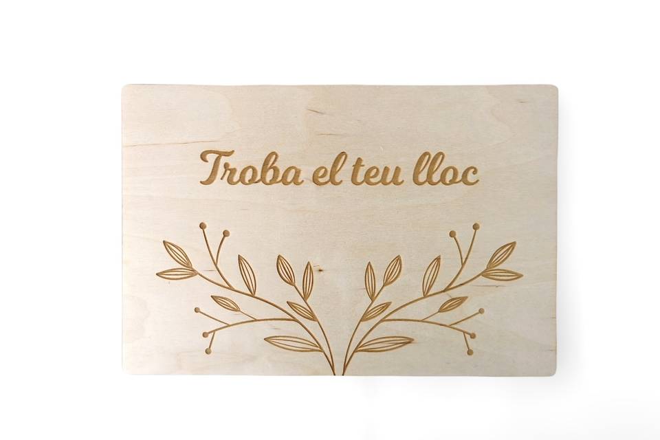 Cartel de boda personalizado