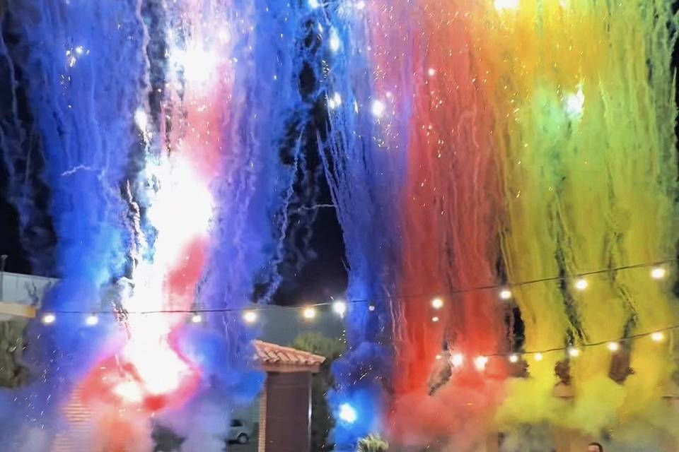 Humo aéreo brillante