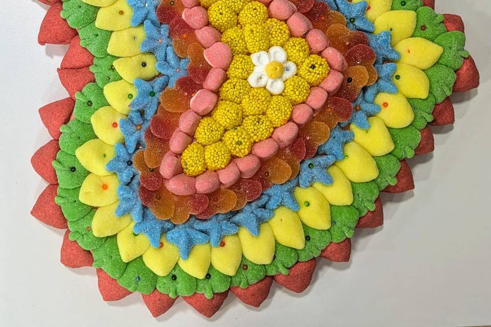 Tarta de corazón grande