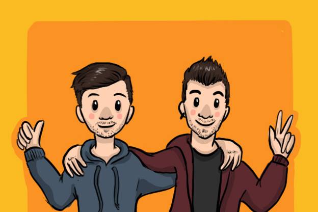 Caricaturas de pareja